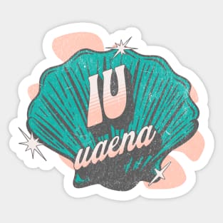 IU UAENA typography text kpop fandom | Morcaworks Sticker